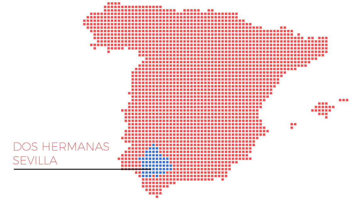 Mapa Sevilla Wit Retail
